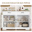 Armoire décorative 47 po à 4 portes, présentoir avec 2 tiroirs-353437964