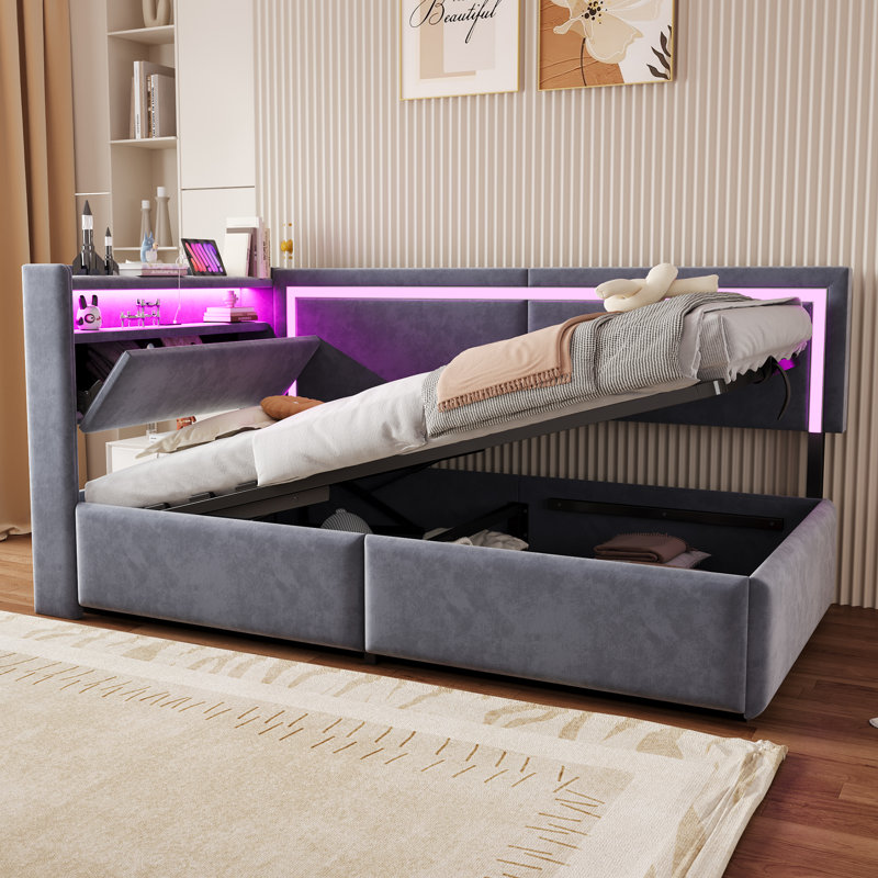 Bed, Deep Gray