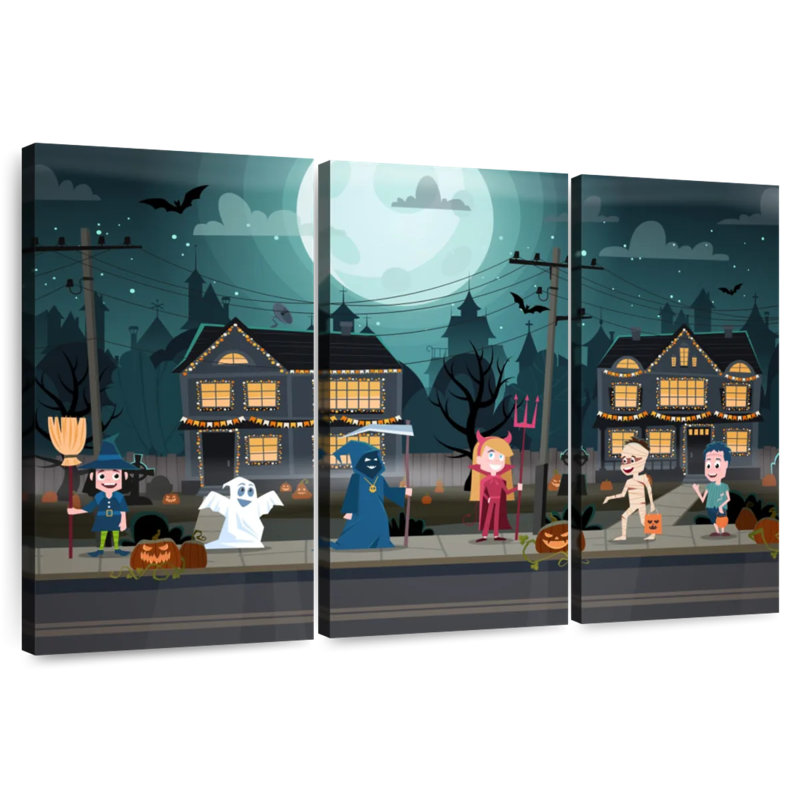 Lelend Kids For Halloween, 24" H x 38" W