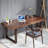 Dark Walnut Rectangular Solid Wood Writing desk-1667572357