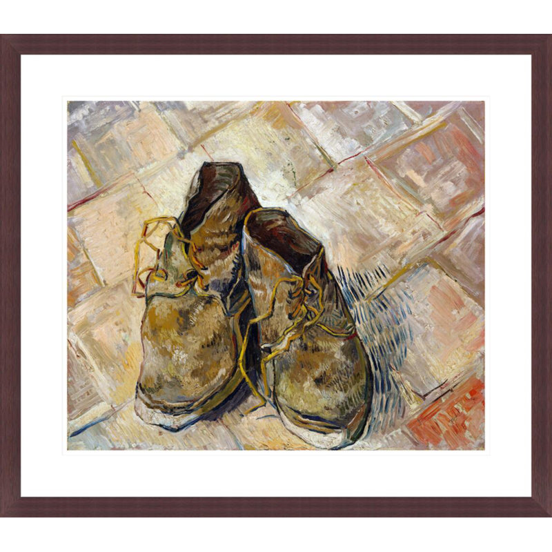 Chaussures par Vincent van Gogh - Impression Giclée sur cadre, H 23,5 po x l 26,83 po