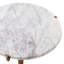 Side Table Cortina Oval - White Marble Top