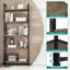 158cm H x 60cm W Metal Etagere Bookcase-1506429506