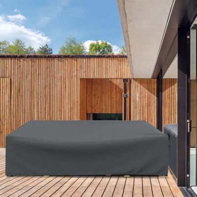Debartolo Outdoor Rectangular with Windproof Buckles Water Resistant Patio Sectional Cover