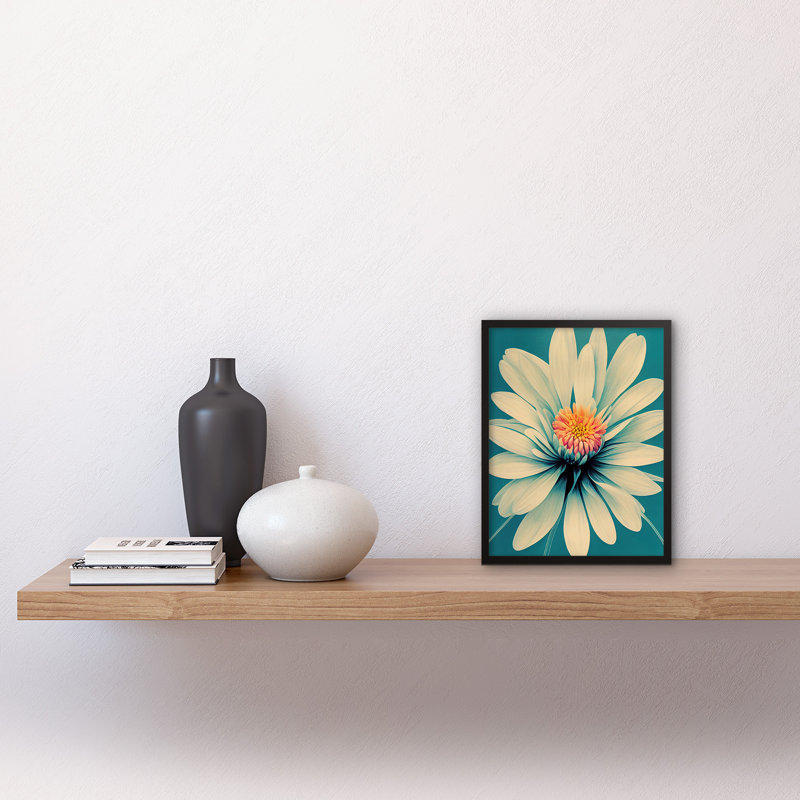 Chrysanthemum Floral Bloom Macro Flower - Single Picture Frame Print
