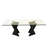 Avanicole Ash Glass Top Dining Table-1723591664