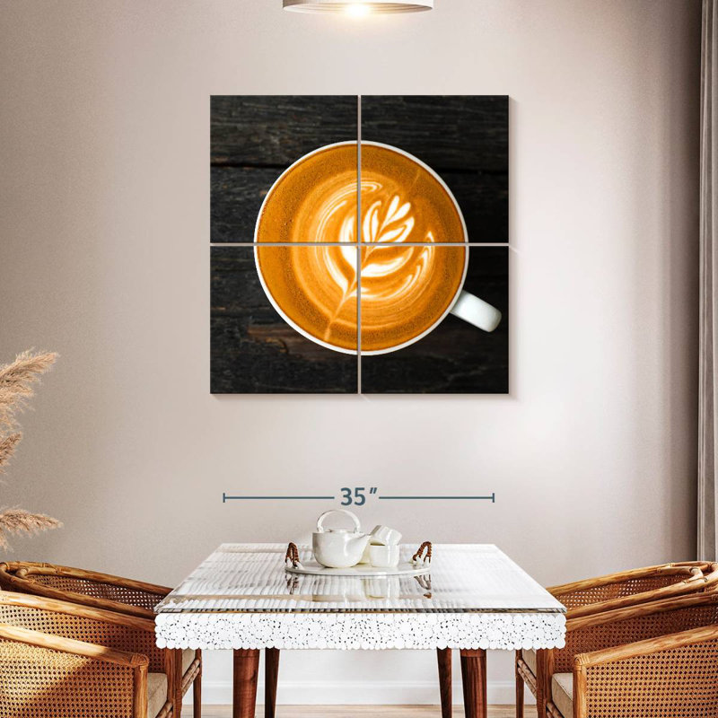 Café au lait chaud Yarlin, H 38 po x l 38 po