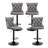 360°Swivel Bar Stools with Black Base-1046688766