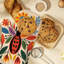 Sergé en coton à motif floral
