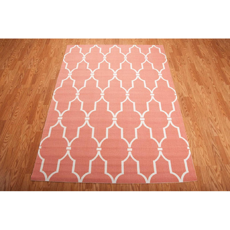 Bertran Geometric Indoor / Outdoor Rug, Rectangle 4'4" x 6'3"