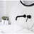 Bathroom Faucet Wall Mounted Single Handle With Pop - Up Drain  No Overflow , Matte Black Effulgence, 360 Degree Spout Shudder, Smooth Aerated Water Flow Channel, Corrosive Material Setup, Easy