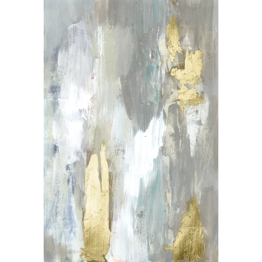 Leinwandbild Textured Neutrals and Gold II von Jennifer Goldberger