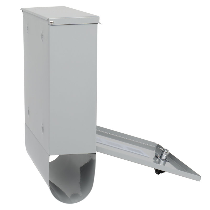 Strohl Metal Wall Mounted Letter Box, Silver