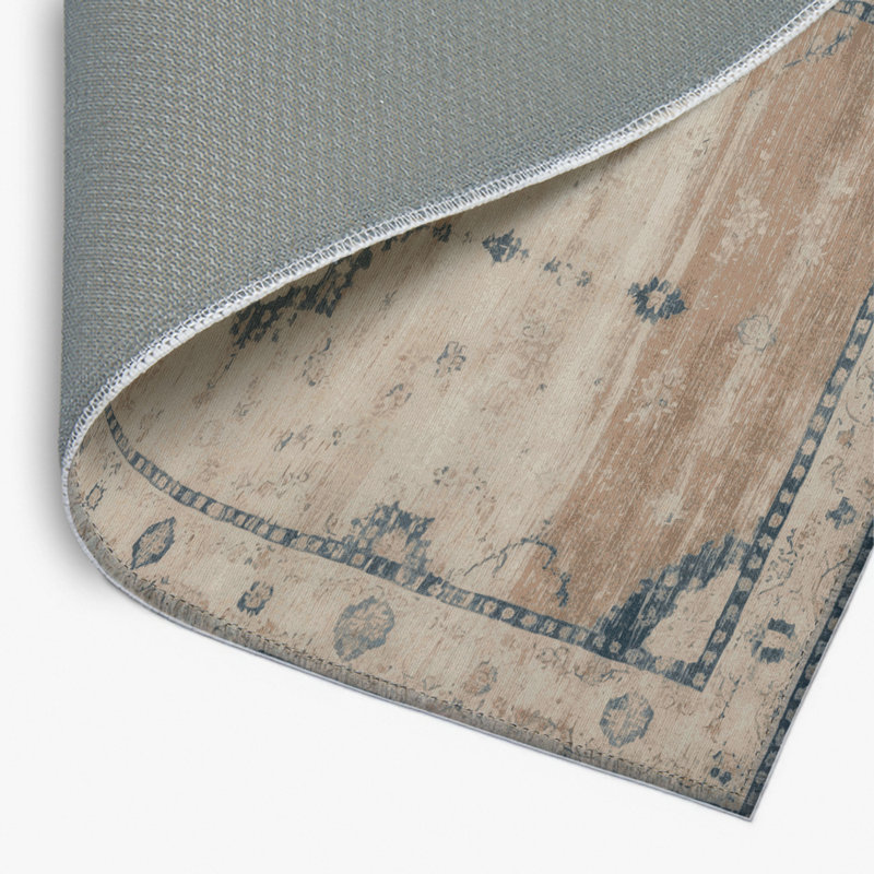 Tapis d'intérieur et d'extérieur surteint beige, Rectangulaire 2 pi x 3 pi