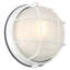 Double fixation Nauticis - cloison ronde de qualité marine - finition blanche - abat-jour en verre givré - DEL remplaçable - 10 po-133039818-133039819-133039823