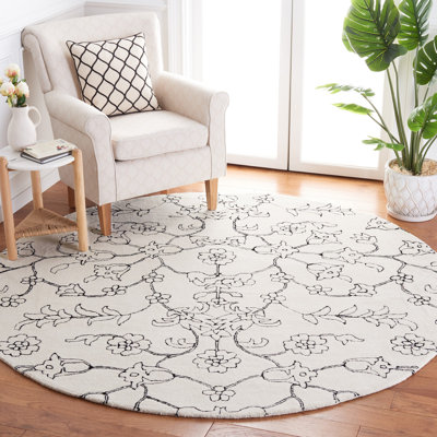 Fifth Avenue Hand Tufted New Zealand Wool Floral Rug