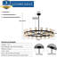 Lustre en cristal 36 lumières à intensité variable Elrey-1085984170