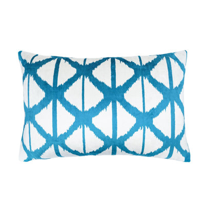Geometric Silk Pillow Cover