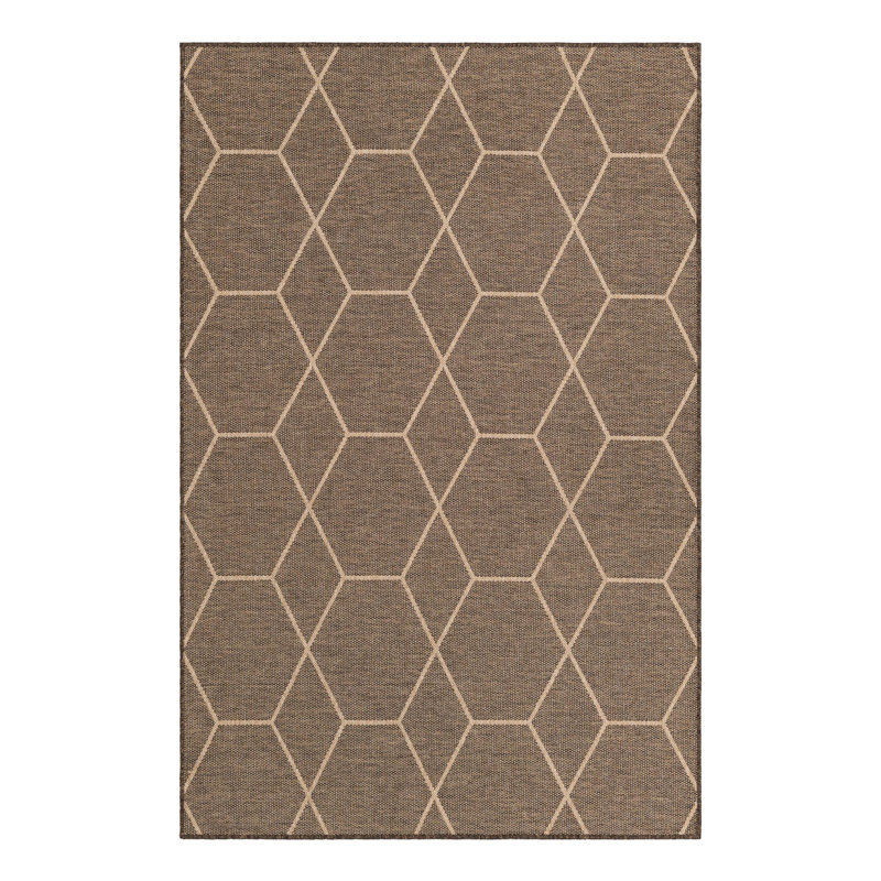 Geometric Indoor Rug, Rectangle 5'3" x 8'