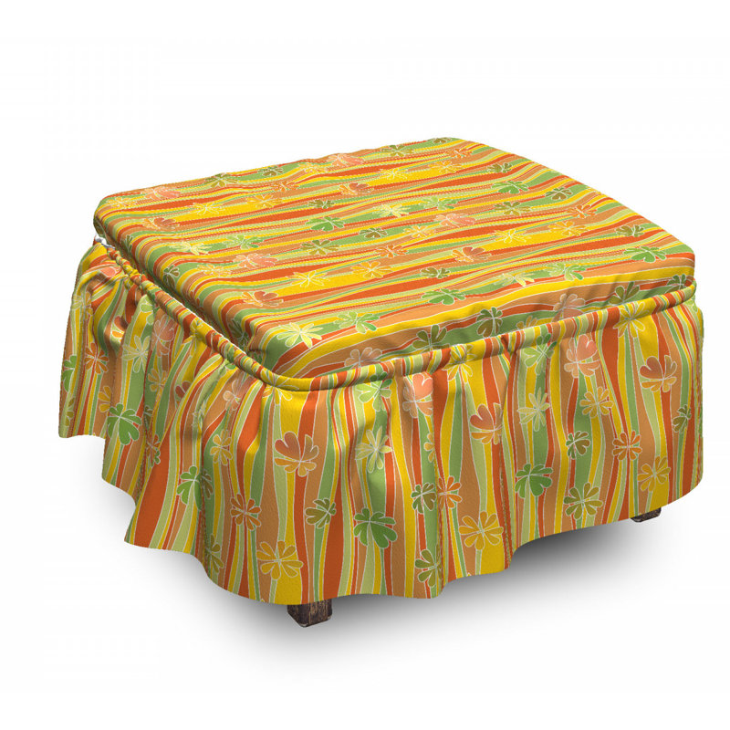 Housse pour repose-pieds vagues vertical skew