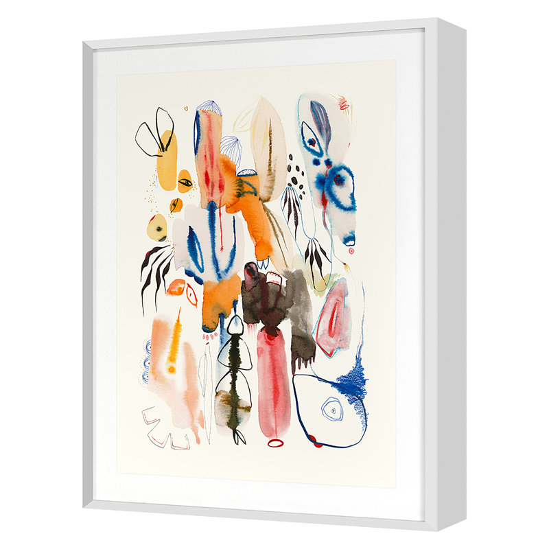 Untitled 9 Print by Suyao Tian, White, 24" H x 18" W