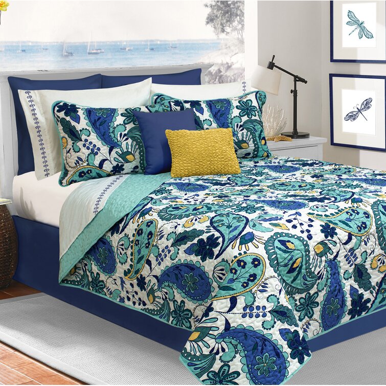 Englund Modern & Contemporary Paisley Coverlet Set