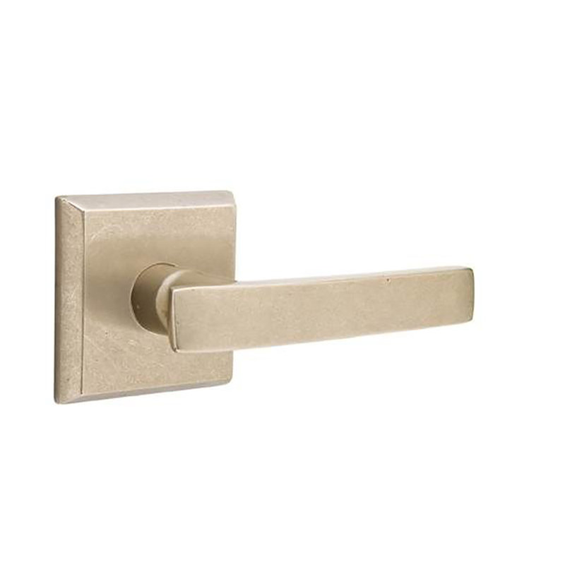 Poignée de porte avec rosette Yuma Passage (Hall & Closet), Gauche, Cascade bronze blanc