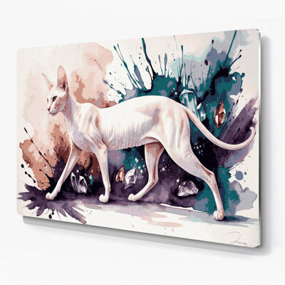 Cats Dwelf, art mural en métal gris