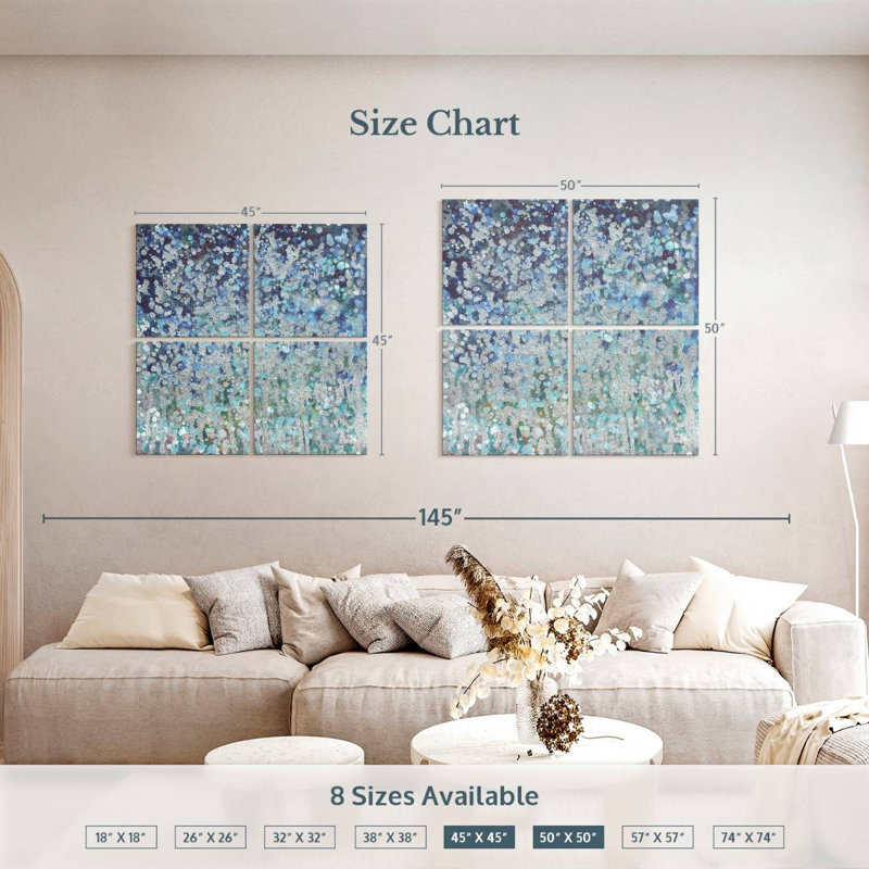 Avery Starlight Rain, 50'' H x 50'' W