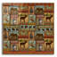 Art mural en verre acrylique 12 po x 12 po «Patchwork Lodge And Cabin» par Art Licensing Studio