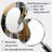Fobbe Abstract Golden and pink infinity circles V - Abstract Shapes Asymmetrical Decorative Wall Mirror, Modern Irregular Shape Mirror, Printed Metal Art-235414069