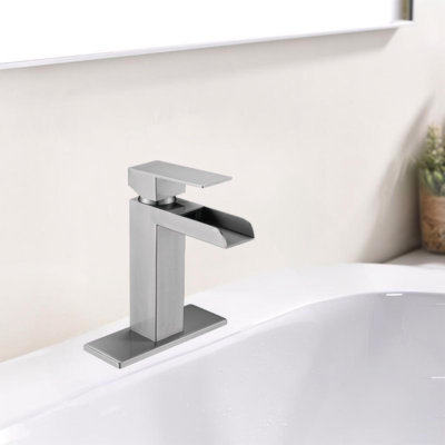 Waterfall Single Handle Bathroom Sink Faucets