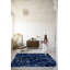 Tapis décoratif moderne à motif de marbre bleu-1680122527
