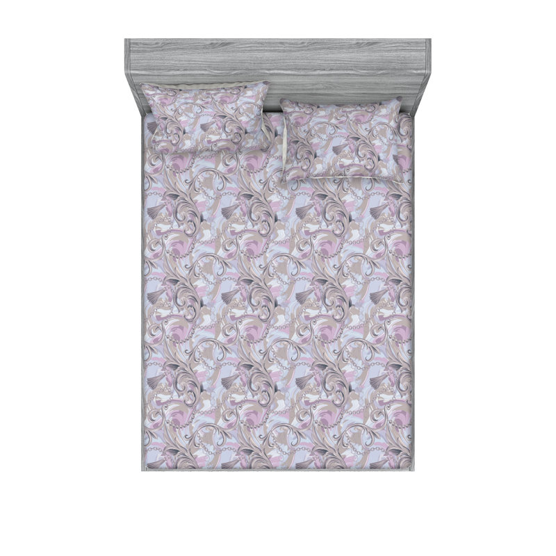 Drap-housse et taie décorative Ambesonne, Ensemble de draps très grand californien avec 2 t
