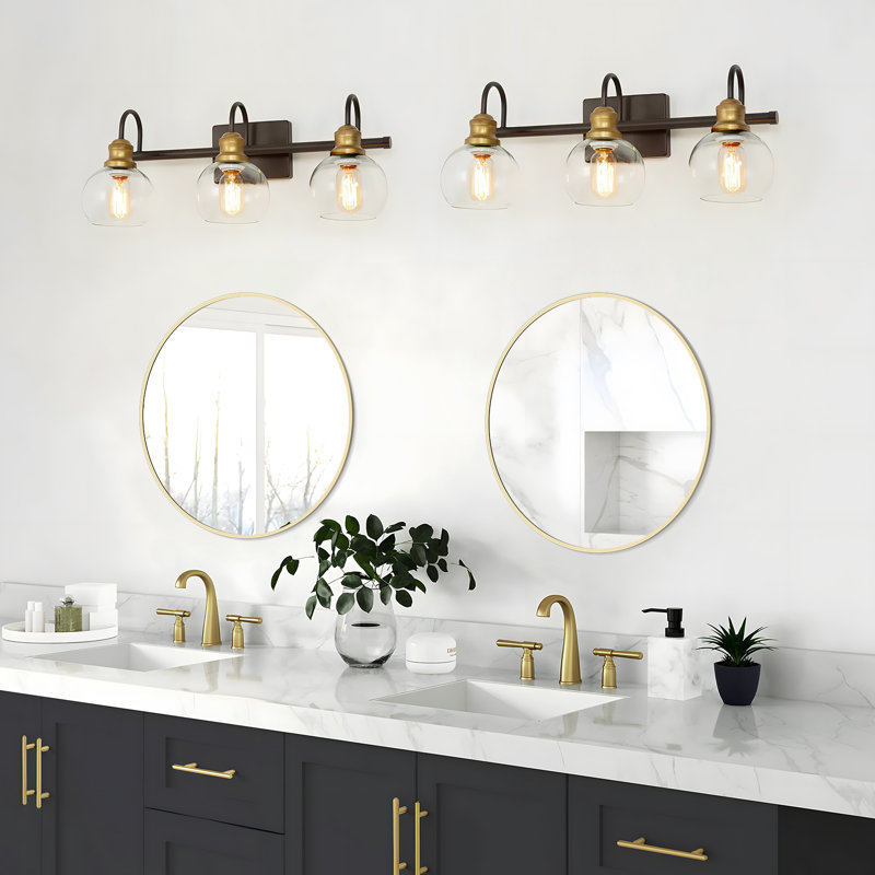 Miroir d'appoint Karrina, Doré, 20 po x 20 po