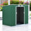 7 ft. W x 4 ft. D Metal Pent Storage Shed
