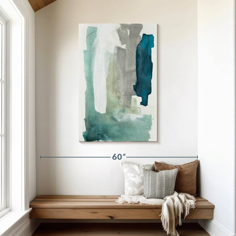 Avery Turquoise Seaglass I, 45" H x 30" W
