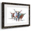 Modern Longhorns I Framed On Paper Print-263840534-263840539