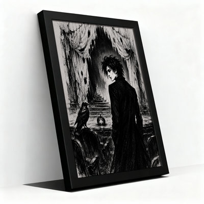 Art mural sur toile noir et blanc