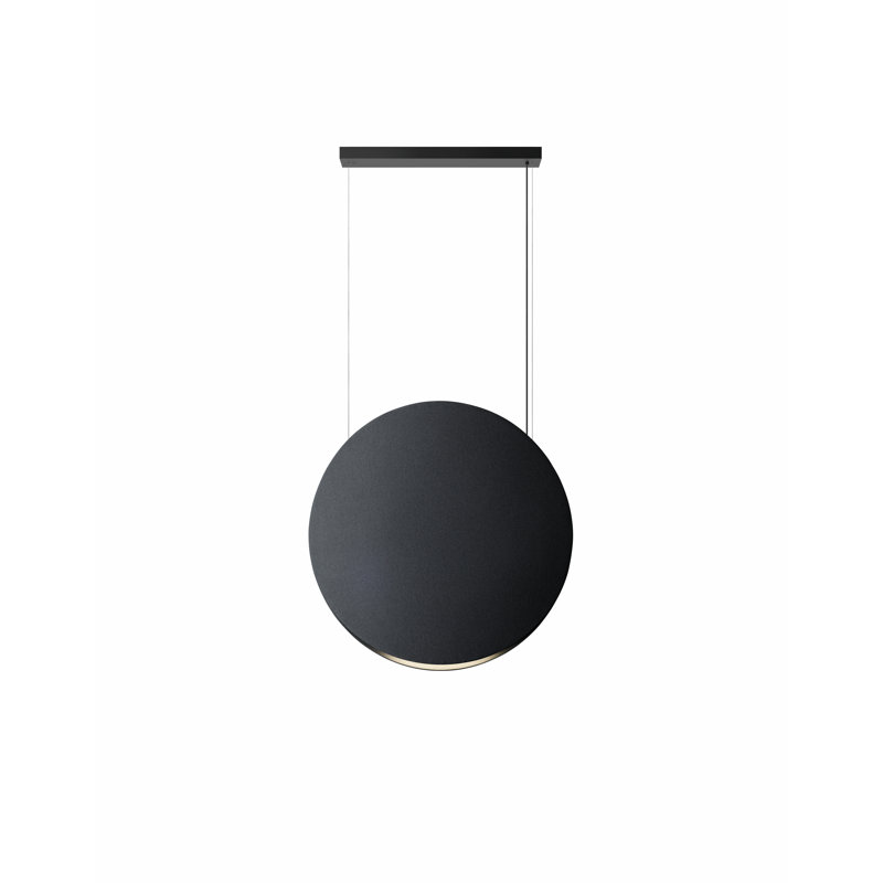 Noren - Luminaire suspendu rond à DEL à intensité variable - Vers le bas / Haut - 0-10 V à intensité variable, Gris foncé, 2