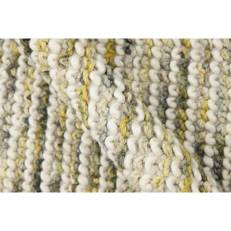 Cableknit Striped Indoor Rug, Rectangle 2' x 3'