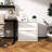 2 Drawer White Steel Horizontal Filing Cabinet, Build, Adjustable Hanging Bar, - Tip Design Metal Lateral Cabinet For Office, Cold Rolled Steel, Smooth Movement, Bearing Rails-1739719357