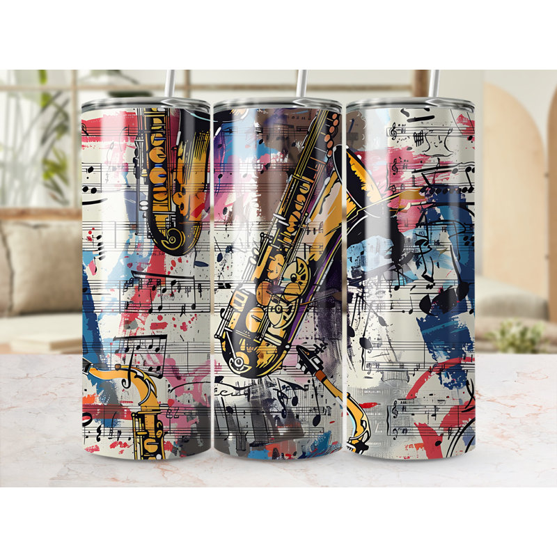 Choose Handmade Tumblers 591ml Vacuum Insulated Stainless Steel (18/8) Travel Tumbler with Straw