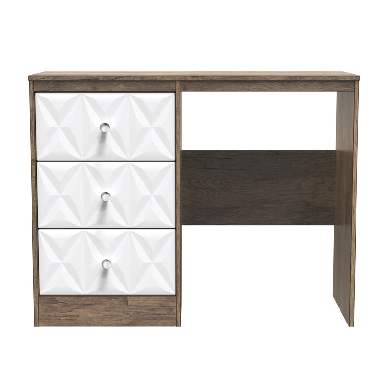 Ceinwen Dressing Table, White Matt/Vintage Oak