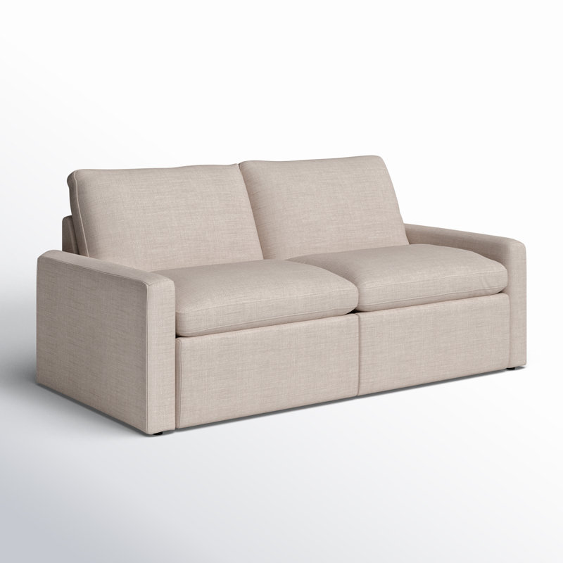 Tillery 78" Upholstered Power Reclining Loveseat, Laken Stone Performance Weave