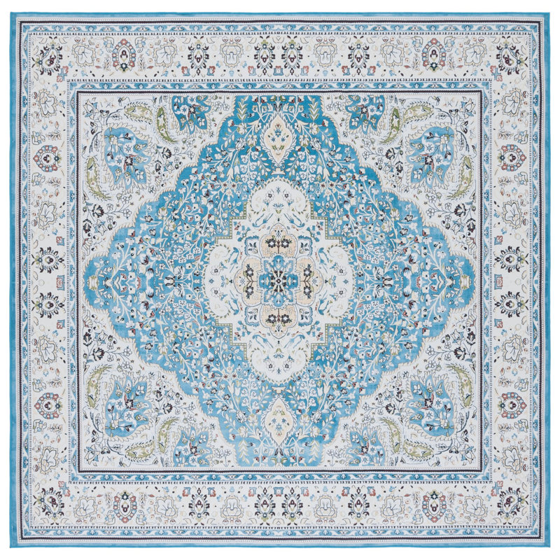 Tucson Performance Machine Washable Oriental Rug, Square 6'