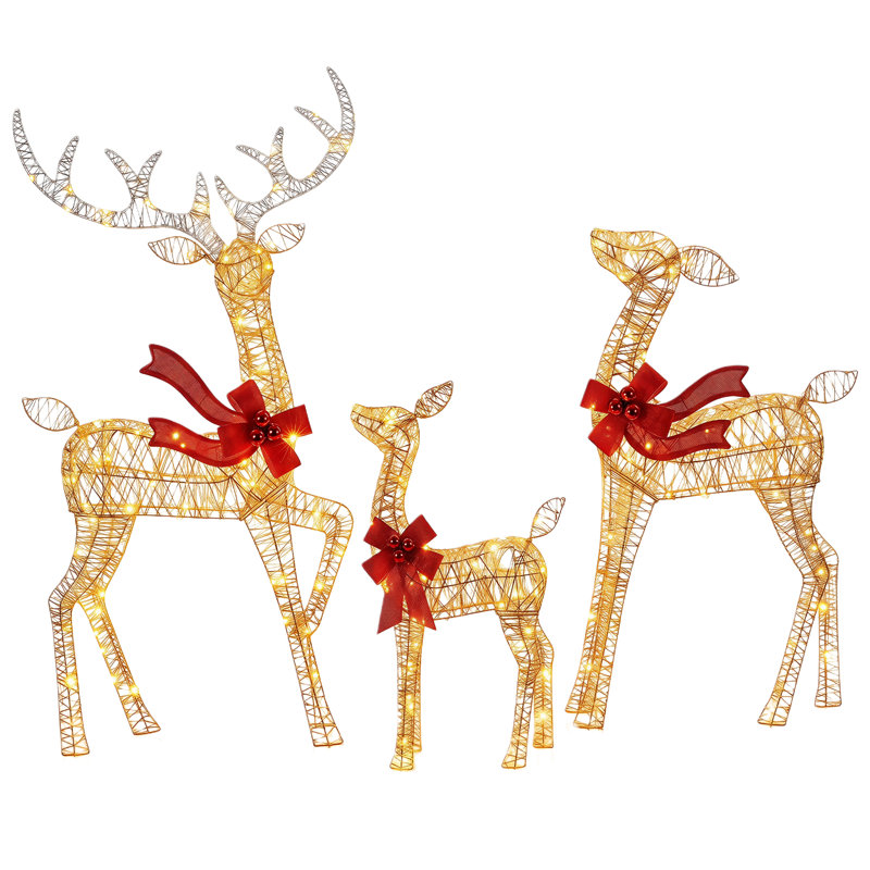 Décoration de Noël en métal, Doré métallique