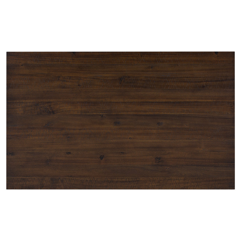 Rustic Style 6-Piece Dining Room Table Set With 4 Chairs & A Bench, Walnut, Walnut, Walnut