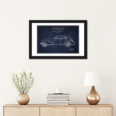 " G.M. Buehrig Cord Automobile (Navy Blue) III " by Aged Pixel