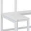 Lit mezzanine simple avec tablettes et bureau-1495502023